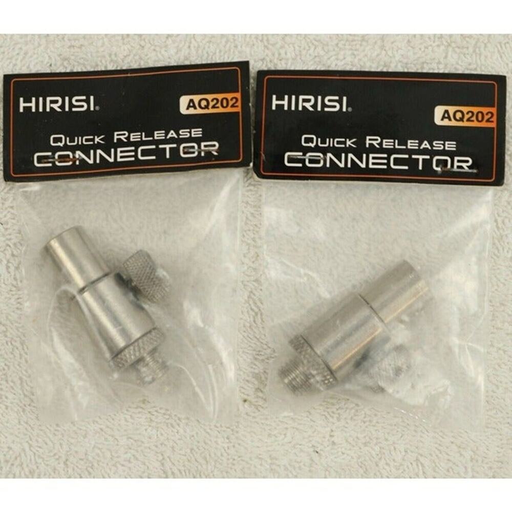 2-Pack HIRISI Stainless Steel Quick Release Connector Carp Fishing Bite Alarm